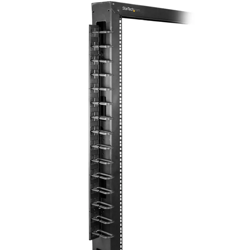 StarTech.com Organizer cavi verticale con ganci a D – 0U – 2,8 piedi