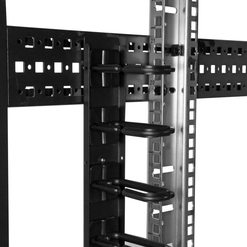 StarTech.com Organizer cavi verticale con ganci a D – 0U – 2,8 piedi