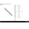 StarTech.com Organizer cavi verticale con ganci a D – 0U – 2,8 piedi