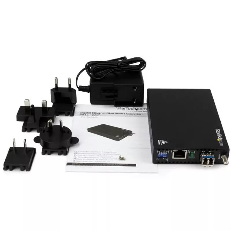 StarTech.com Convertitore di media Gigabit Ethernet rame-fibra ottica - SM LC - 20 km