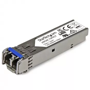 StarTech.com modulo ricetrasmettitore SFP compatibile HP J4858C – 1000BASE-SX – confezione da 10 ~ confezione da 10 modulo SFP compatibile HPE J4858C – 1000BASE-SX – ricetrasmettitore in fibra ottica multimodale 1GbE – SFP 1GE Gigabit Ethernet – LC 550m – 850nm – DDM HPE 1400, 1700, 1820