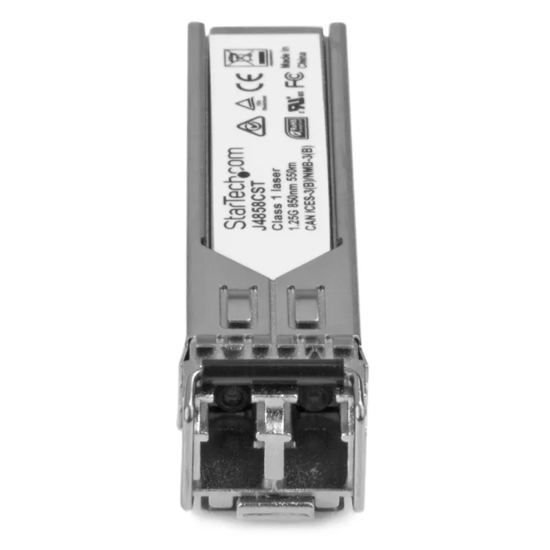 StarTech.com modulo ricetrasmettitore SFP compatibile HP J4858C – 1000BASE-SX – confezione da 10 ~ confezione da 10 modulo SFP compatibile HPE J4858C – 1000BASE-SX – ricetrasmettitore in fibra ottica multimodale 1GbE – SFP 1GE Gigabit Ethernet – LC 550m – 850nm – DDM HPE 1400, 1700, 1820