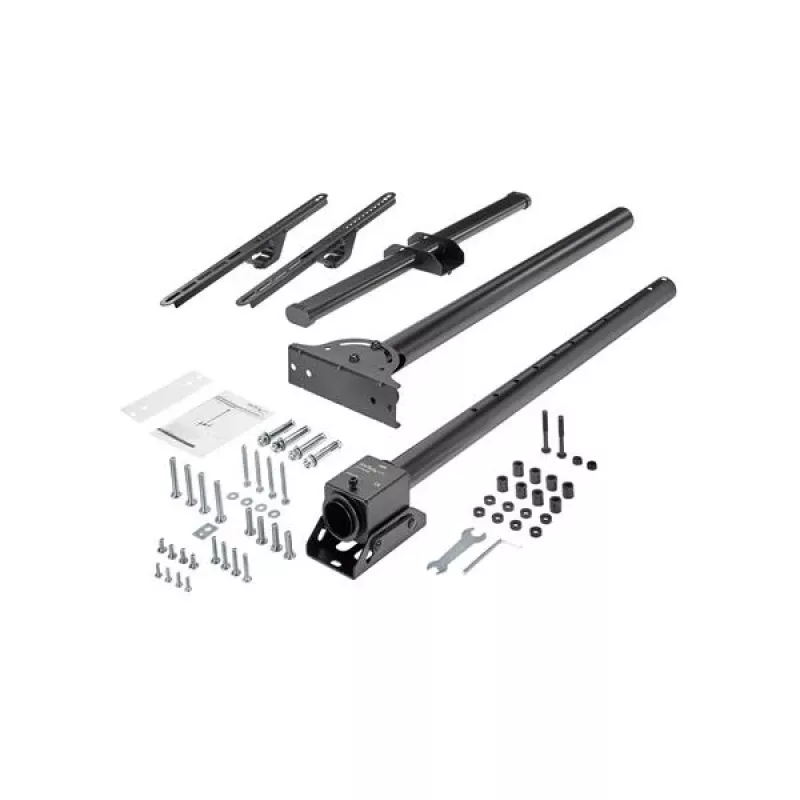 StarTech.com supporto da soffitto per TV – supporto universale a sospensione per singolo schermo completamente orientabile con asta telescopica regolabile – inclinazione / rotazione – supporto VESA per display da 32