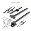 StarTech.com supporto da soffitto per TV – supporto universale a sospensione per singolo schermo completamente orientabile con asta telescopica regolabile – inclinazione / rotazione – supporto VESA per display da 32