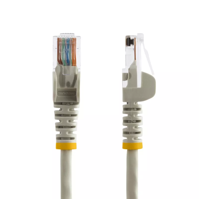StarTech.com cavo patch Cat5e con connettori RJ45 senza linguetta – 5 m, grigio