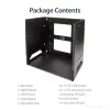 StarTech.com rack server a parete con ripiano integrato – acciaio massiccio – 8U