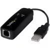 StarTech.com modem fax USB 2.0 - modem/dongle/adattatore hardware dial-up V.92 esterno 56K - modem fax per computer/laptop - USB su presa telefonica - modem dati USB - fax di rete/CMR/POS