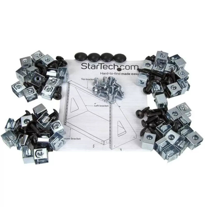 StarTech.com rack server desktop a 2 montanti 16U ad alte prestazioni, piccolo rack aperto per computer 19 pollici, rack di rete compatto per apparecchiature AV/studio/dati/IT, conforme TAA – rack a due montanti freestanding per casa/ufficio