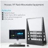 StarTech.com rack server desktop a 2 montanti 16U ad alte prestazioni, piccolo rack aperto per computer 19 pollici, rack di rete compatto per apparecchiature AV/studio/dati/IT, conforme TAA – rack a due montanti freestanding per casa/ufficio