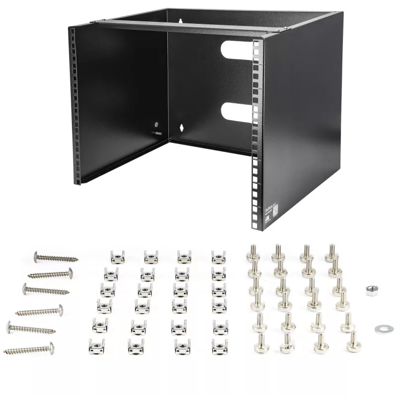 StarTech.com Rack di rete a parete 8U - Profondità 36 cm (Low Profile) - Supporto per patch panel da 48 cm (19