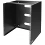 StarTech.com rack di rete a parete 12U – profondità 14 pollici (profilo piatto) – supporto patch panel 19 pollici per server e dispositivi IT a profilo piatto, switch di rete – portata 125 lbs/57 kg, nero