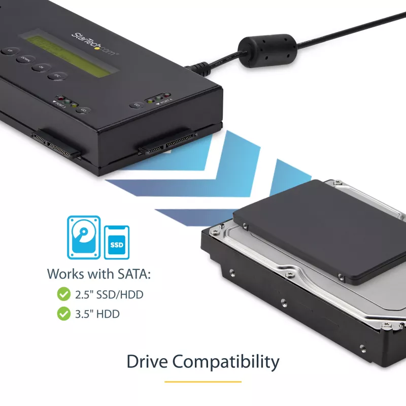 StarTech.com Cancellatore di dati per SSD/HDD a 4 vani - SATA da 2,5