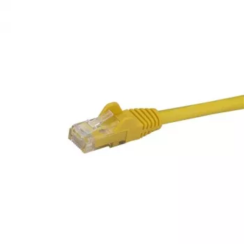 StarTech.com cavo Ethernet CAT6 50cm - giallo cavo Gigabit Ethernet CAT 6 - 250MHz 100W PoE RJ45 UTP cavo di rete/patch senza linguetta con scarico di trazione testato singolarmente