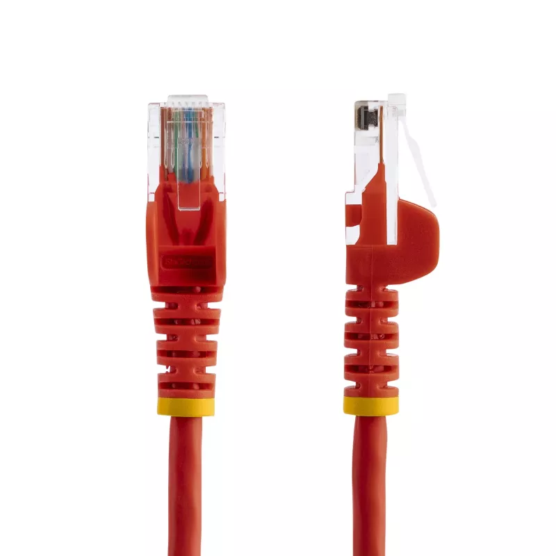 StarTech.com cavo patch Ethernet Cat5e con connettori RJ45 senza linguetta – 0,5 m, rosso