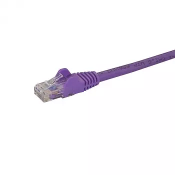 StarTech.com cavo Ethernet CAT6 50cm – viola cavo Gigabit Ethernet CAT 6 – 250MHz 100W PoE RJ45 UTP cavo di rete/patch, senza linguetta con scarico di trazione, testato singolarmente