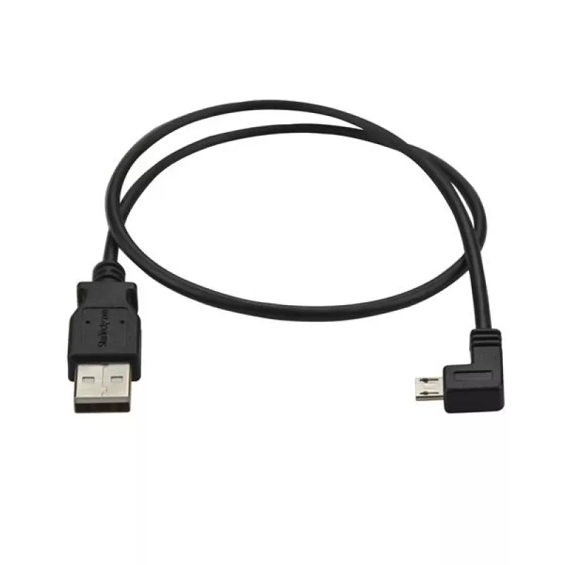 StarTech.com Cavo di ricarica e sincronizzazione Micro-USB M/M - Micro-USB angolare sinistro - 24 AWG - 0,5 m