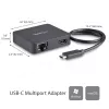 StarTech.com Adattatore multiporta USB-C – Mini dock USB-C portatile con video 4K-HDMI – Ethernet Gigabit, hub USB 3.0 (1x USB-A, 1x USB-C) – Adattatore multiporta USB Type-C – Compatibile Thunderbolt 3