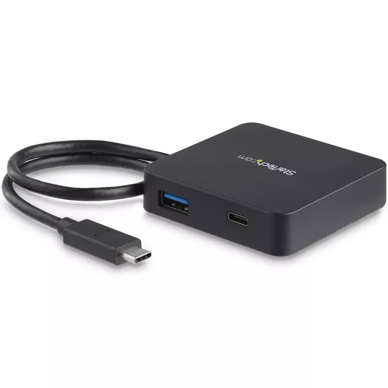 StarTech.com Adattatore multiporta USB-C – Mini dock USB-C portatile con video 4K-HDMI – Ethernet Gigabit, hub USB 3.0 (1x USB-A, 1x USB-C) – Adattatore multiporta USB Type-C – Compatibile Thunderbolt 3