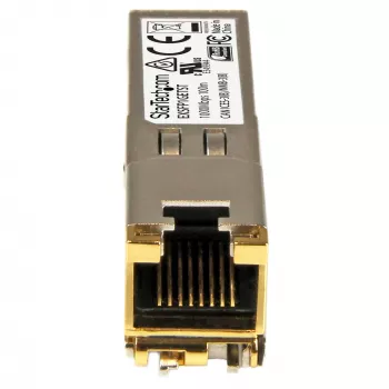 StarTech.com Modulo ricetrasmettitore SFP compatibile Juniper EX-SFP-1GE-T – 10/100/1000BASE-T ~ modulo SFP compatibile Juniper EX-SFP-1GE-T – 1000BASE-T – SFP a RJ45 Cat6/Cat5e – SFP 1GE Gigabit Ethernet – RJ-45 100 m