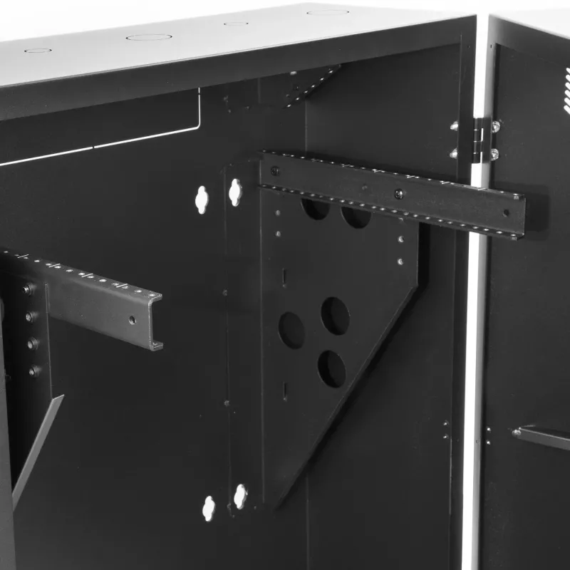StarTech.com Armadio rack server verticale 8U 19 pollici a parete – profilo piatto (15 pollici) – armadio di rete richiudibile profondo 30 pollici con 2U per montaggio switch patch panel router armadio IT/dati montato