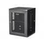 StarTech.com Armadio di rete a parete 4 montanti 15U con ripiano 1U, armadio server a parete pieghevole 19 pollici per dispositivi dati/AV/elettronica/computer, case rack ventilato flessibile