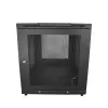 StarTech.com Armadio server 4 montanti 12U, armadio dati 19 pollici richiudibile per apparecchiature computer/AV/IT, armadio rete ufficio/casa con ruote e guide di montaggio regolabili