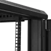 StarTech.com Armadio server 4 montanti 12U, armadio dati 19 pollici richiudibile per apparecchiature computer/AV/IT, armadio rete ufficio/casa con ruote e guide di montaggio regolabili