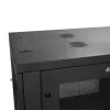 StarTech.com Armadio server 4 montanti 12U, armadio dati 19 pollici richiudibile per apparecchiature computer/AV/IT, armadio rete ufficio/casa con ruote e guide di montaggio regolabili