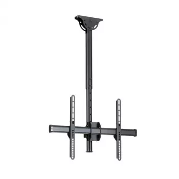 StarTech.com Supporto TV a soffitto – supporto sospeso universale completamente orientabile per un display con asta telescopica corta regolabile – inclinazione/rotazione – attacco VESA per display 32–75 pollici