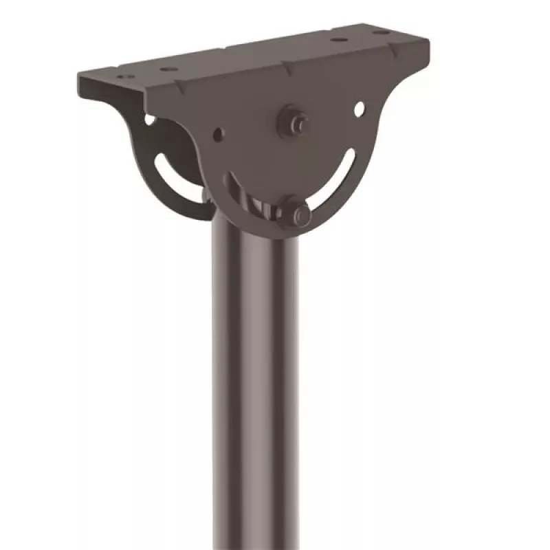 StarTech.com Supporto TV a soffitto – supporto sospeso universale completamente orientabile per un display con asta telescopica corta regolabile – inclinazione/rotazione – attacco VESA per display 32–75 pollici