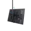 StarTech.com Supporto TV a soffitto – supporto sospeso universale completamente orientabile per un display con asta telescopica corta regolabile – inclinazione/rotazione – attacco VESA per display 32–75 pollici