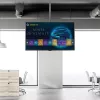 StarTech.com Supporto TV a soffitto – supporto sospeso universale completamente orientabile per un display con asta telescopica corta regolabile – inclinazione/rotazione – attacco VESA per display 32–75 pollici