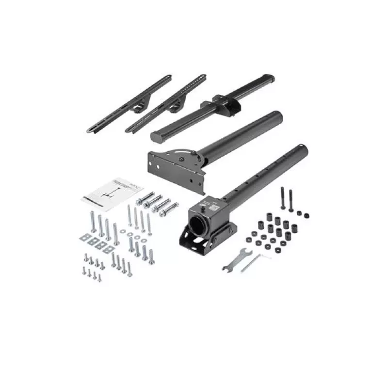 StarTech.com Supporto TV a soffitto – supporto sospeso universale completamente orientabile per un display con asta telescopica corta regolabile – inclinazione/rotazione – attacco VESA per display 32–75 pollici