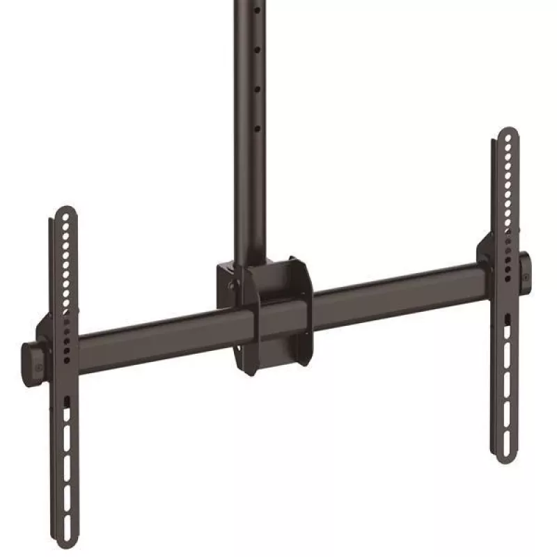 StarTech.com Supporto TV a soffitto – supporto sospeso universale completamente orientabile per un display con asta telescopica lunga regolabile – inclinazione / rotazione – attacco VESA per display 32-75 pollici