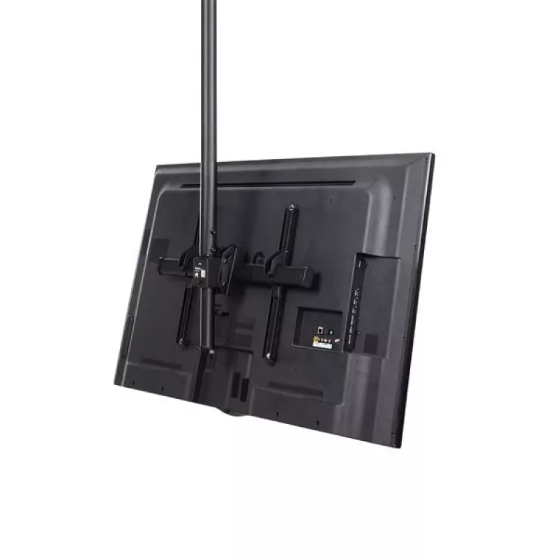 StarTech.com Supporto TV a soffitto – supporto sospeso universale completamente orientabile per un display con asta telescopica lunga regolabile – inclinazione / rotazione – attacco VESA per display 32-75 pollici
