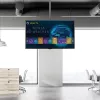 StarTech.com Supporto TV a soffitto – supporto sospeso universale completamente orientabile per un display con asta telescopica lunga regolabile – inclinazione / rotazione – attacco VESA per display 32-75 pollici