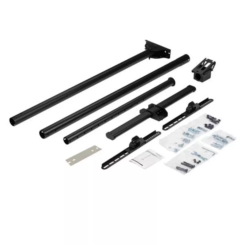 StarTech.com Supporto TV a soffitto – supporto sospeso universale completamente orientabile per un display con asta telescopica lunga regolabile – inclinazione / rotazione – attacco VESA per display 32-75 pollici