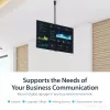StarTech.com Supporto TV a soffitto – supporto sospeso universale completamente orientabile per un display con asta telescopica lunga regolabile – inclinazione / rotazione – attacco VESA per display 32-75 pollici