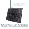 StarTech.com Supporto TV a soffitto – supporto sospeso universale completamente orientabile per un display con asta telescopica lunga regolabile – inclinazione / rotazione – attacco VESA per display 32-75 pollici