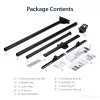StarTech.com Supporto TV a soffitto – supporto sospeso universale completamente orientabile per un display con asta telescopica lunga regolabile – inclinazione / rotazione – attacco VESA per display 32-75 pollici