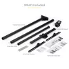 StarTech.com Supporto TV a soffitto – supporto sospeso universale completamente orientabile per un display con asta telescopica lunga regolabile – inclinazione / rotazione – attacco VESA per display 32-75 pollici