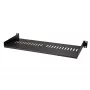 StarTech.com Ripiano rack server 1U – vassoio a sbalzo ventilato universale per rack e armadio di rete 19 pollici – robusta costruzione in acciaio – portata 44 lb/20 kg – ripiano profondo 7 pollici, nero