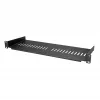 StarTech.com Ripiano rack server 1U – vassoio a sbalzo ventilato universale per rack e armadio di rete 19 pollici – robusta costruzione in acciaio – portata 44 lb/20 kg – ripiano profondo 7 pollici, nero
