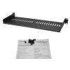 StarTech.com Ripiano rack server 1U – vassoio a sbalzo ventilato universale per rack e armadio di rete 19 pollici – robusta costruzione in acciaio – portata 44 lb/20 kg – ripiano profondo 7 pollici, nero