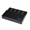 StarTech.com Duplicatore e cancellatore USB per chiavette USB autonomo 1-a-7, copiatore multi-USB flash drive, copia di sistema e file e dell'intera unità a 1,5 GB/min, cancellazione singola e a 3 passaggi, display LCD – TAA