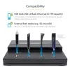 StarTech.com Duplicatore e cancellatore USB per chiavette USB autonomo 1-a-7, copiatore multi-USB flash drive, copia di sistema e file e dell'intera unità a 1,5 GB/min, cancellazione singola e a 3 passaggi, display LCD – TAA