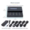 StarTech.com Duplicatore e cancellatore USB per chiavette USB autonomo 1-a-7, copiatore multi-USB flash drive, copia di sistema e file e dell'intera unità a 1,5 GB/min, cancellazione singola e a 3 passaggi, display LCD – TAA