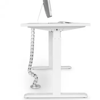 StarTech.com Spine per gestione cavi, guaina per cavi, scrivania, plastica, acciaio, argento