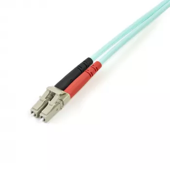 StarTech.com Cavo in fibra ottica multimodale LC/UPC a LC/UPC OM4 da 3m (10ft), fibra zipcord LOMMF/VCSEL 50/125µm, 100G, bassa attenuazione di inserzione – cavo jumper in fibra ottica LSZH