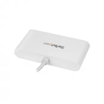 StarTech.com Hub USB-C 4 porte con 4 porte USB-A (USB 3.0 SuperSpeed 5 Gbit/s) – alimentazione bus USB – hub adattatore USB-C a USB-A portatile/per laptop – hub Type-C USB 3.1 Gen 1/USB 3.2 Gen 1 – bianco